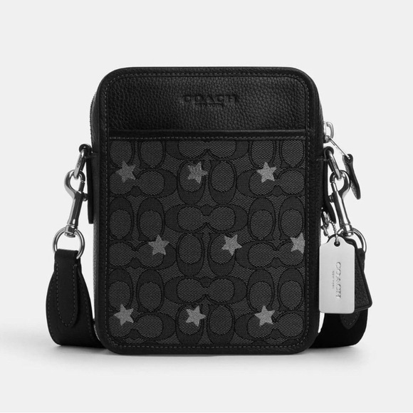 NWT COACH Sullivan Crossbody CP177 Signature Jacquard Star Embroidery AUTHENTIC - Picture 1 of 6